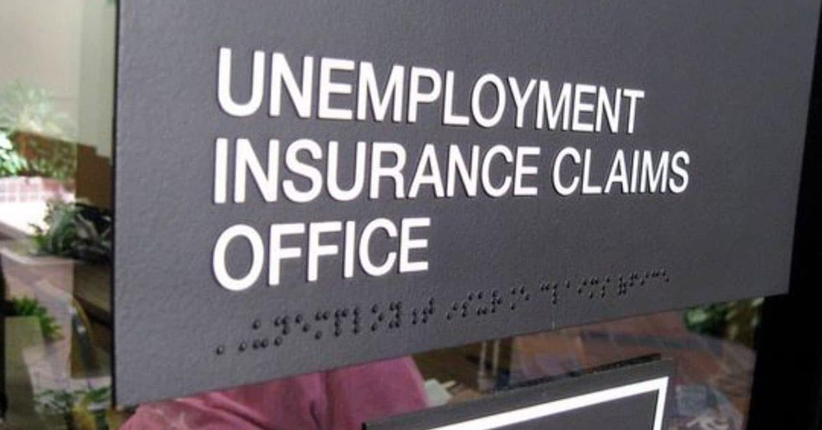 unemployment office door